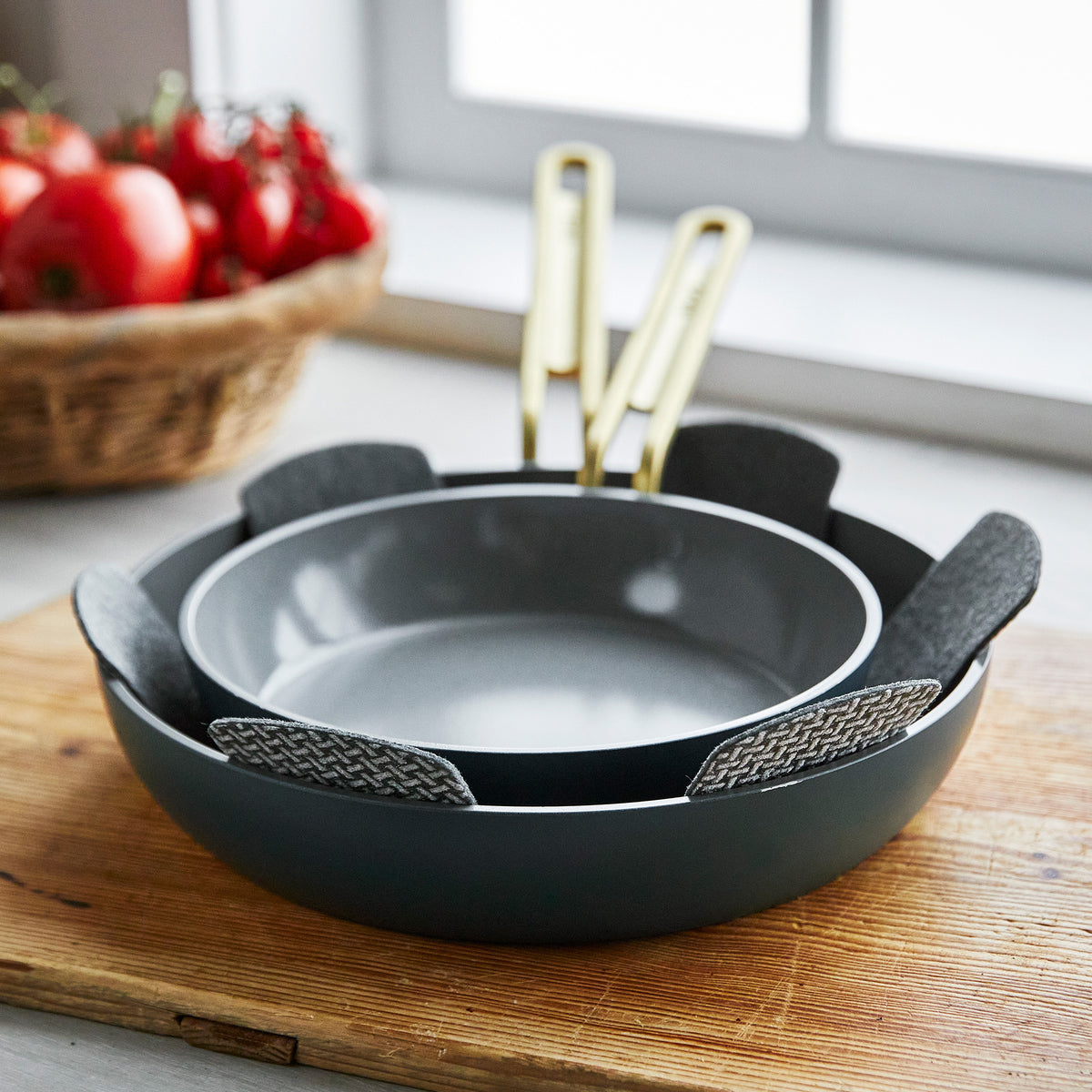 Stanley Tucci™ Ceramic Non-Stick 20 cm and 26 cm Frypan Set | Venetian Teal