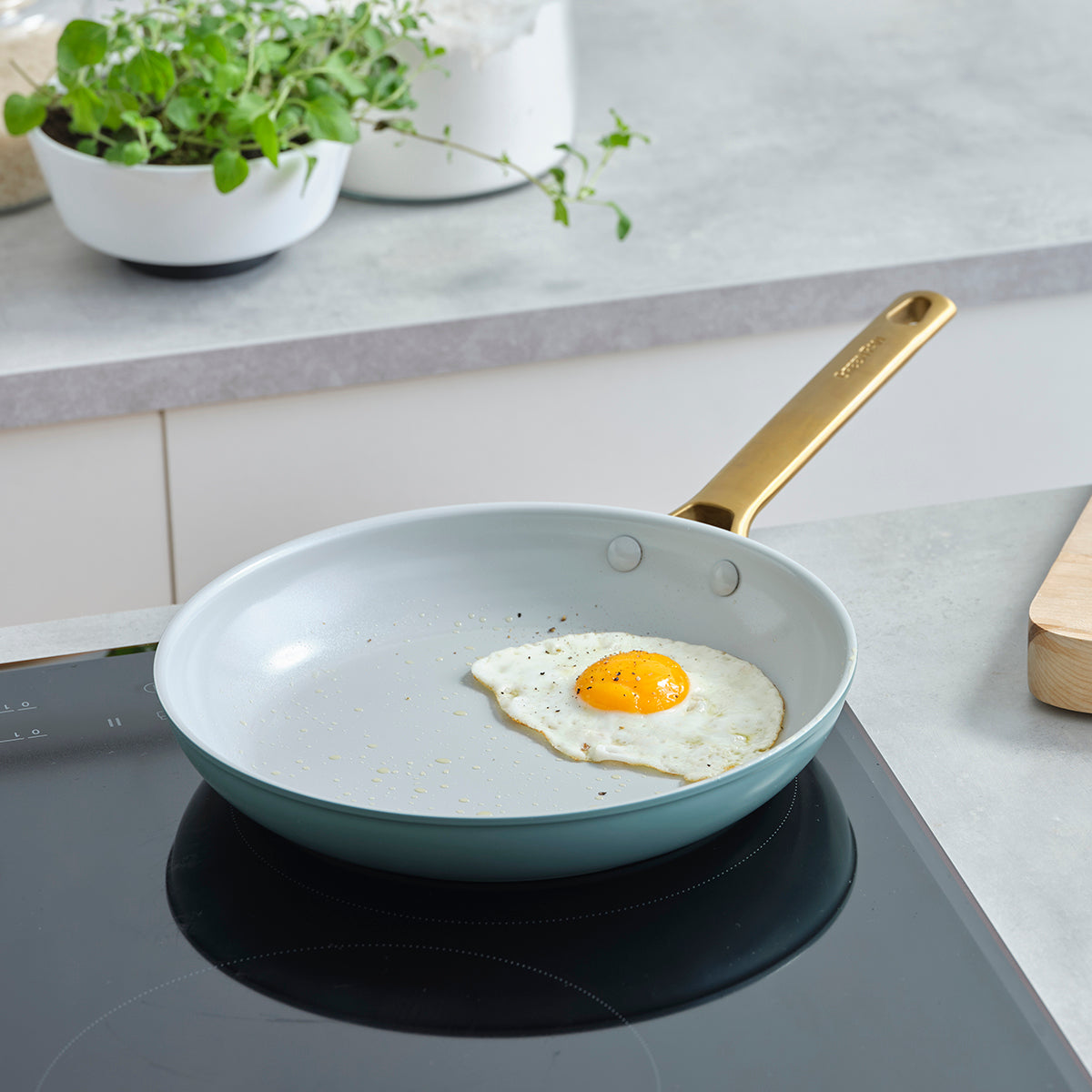 Reserve Ceramic Non-Stick 20cm and 26cm Frypan Set | Smoky Blue