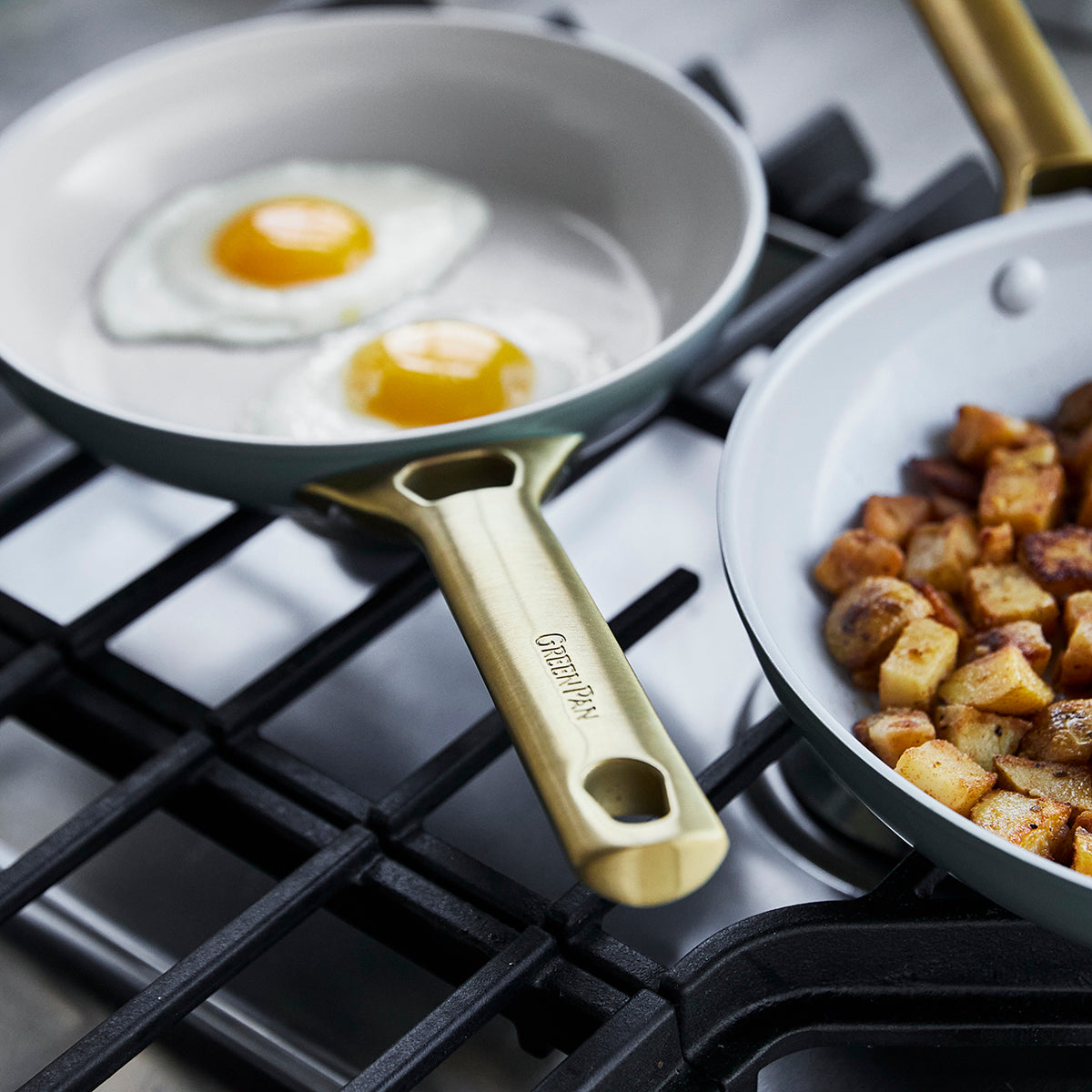 Reserve Ceramic Non-Stick 20cm and 26cm Frypan Set | Smoky Blue