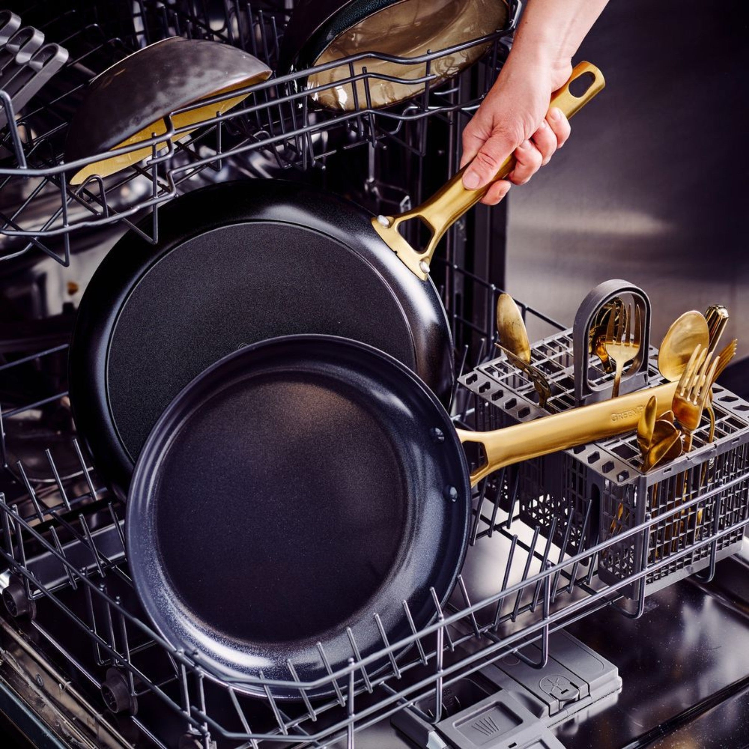 Padova Reserve 2 Piece Frypan Set Black 20cm & 26cm