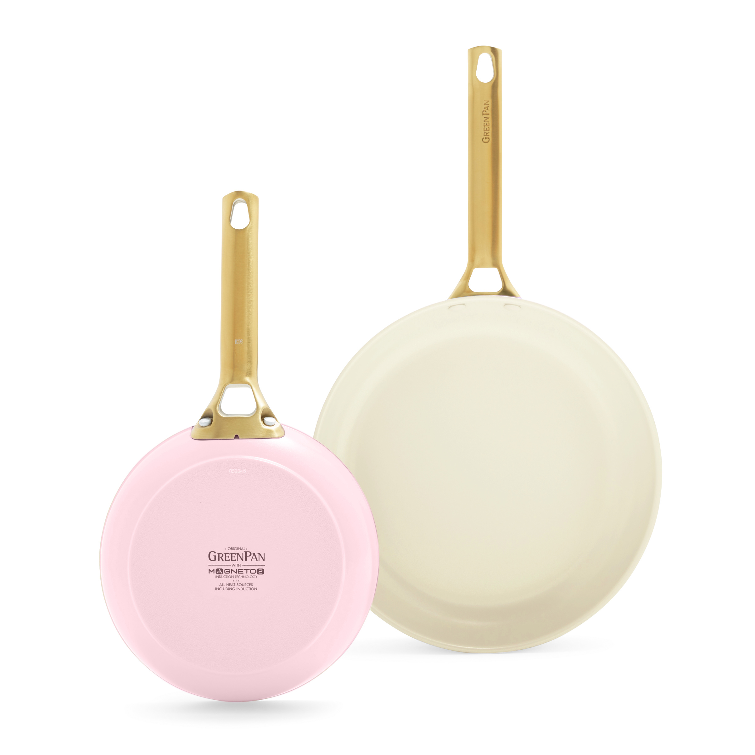 Padova Reserve 2 Piece Frypan Set Blush Pink 20cm & 26cm