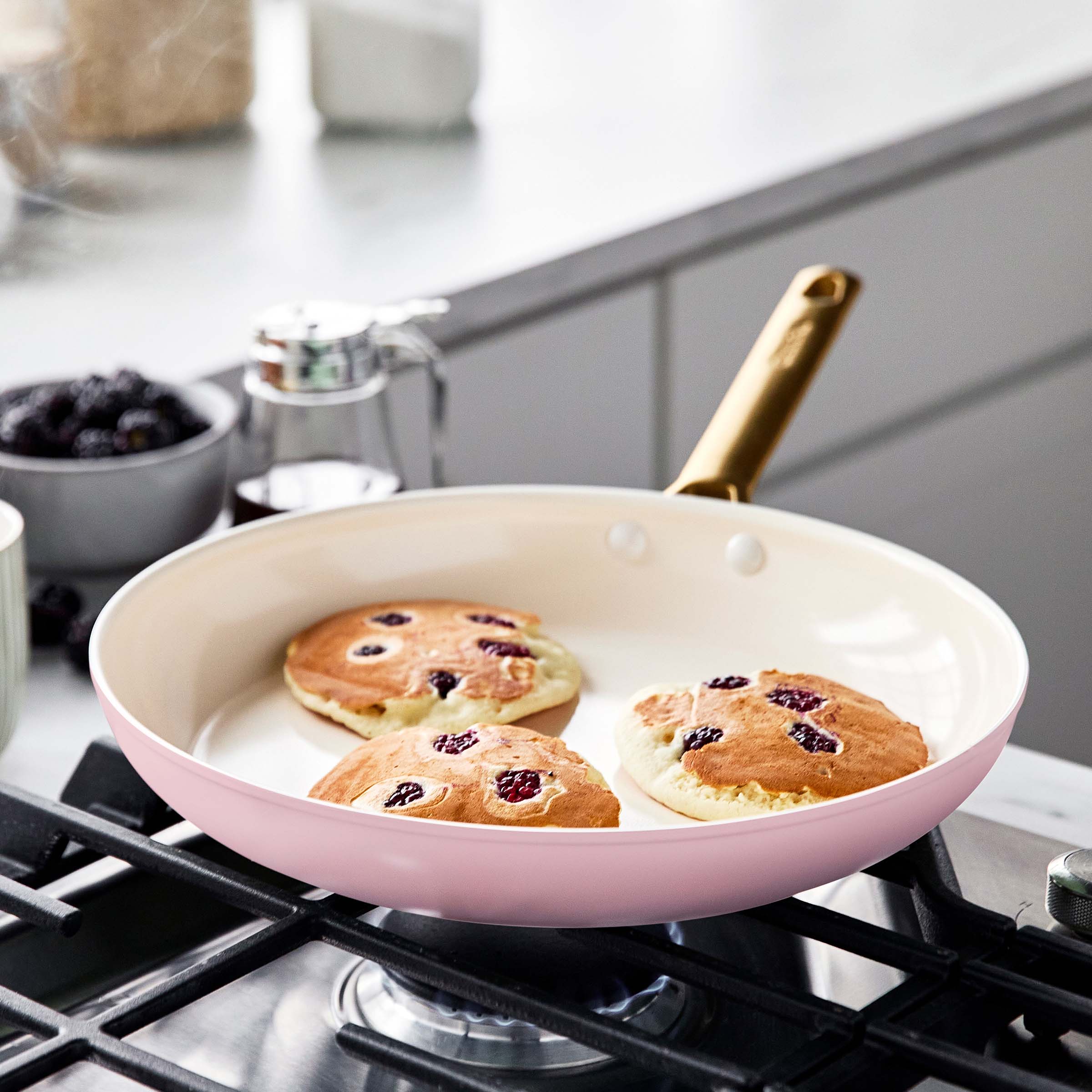Reserve Ceramic Non-Stick 10-Piece Cookware Set | Blush