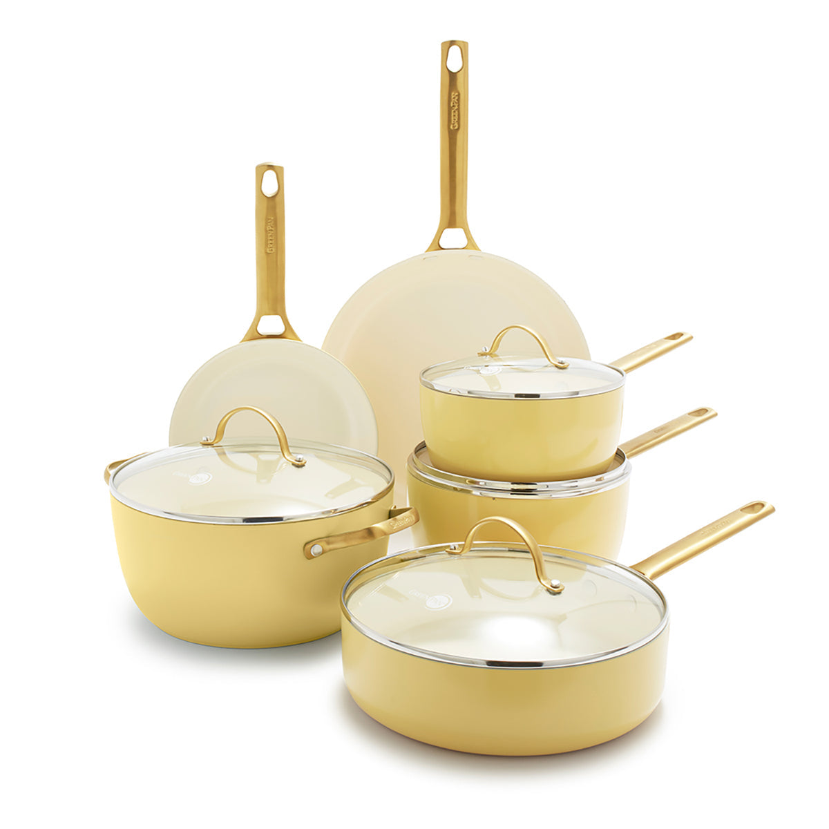 Reserve Ceramic Non-Stick 10-Piece Cookware Set | Sunrise