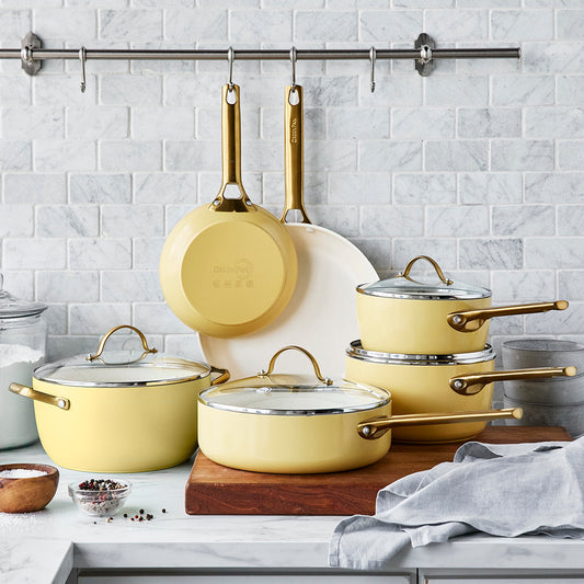 Reserve Ceramic Non-Stick 10-Piece Cookware Set | Sunrise