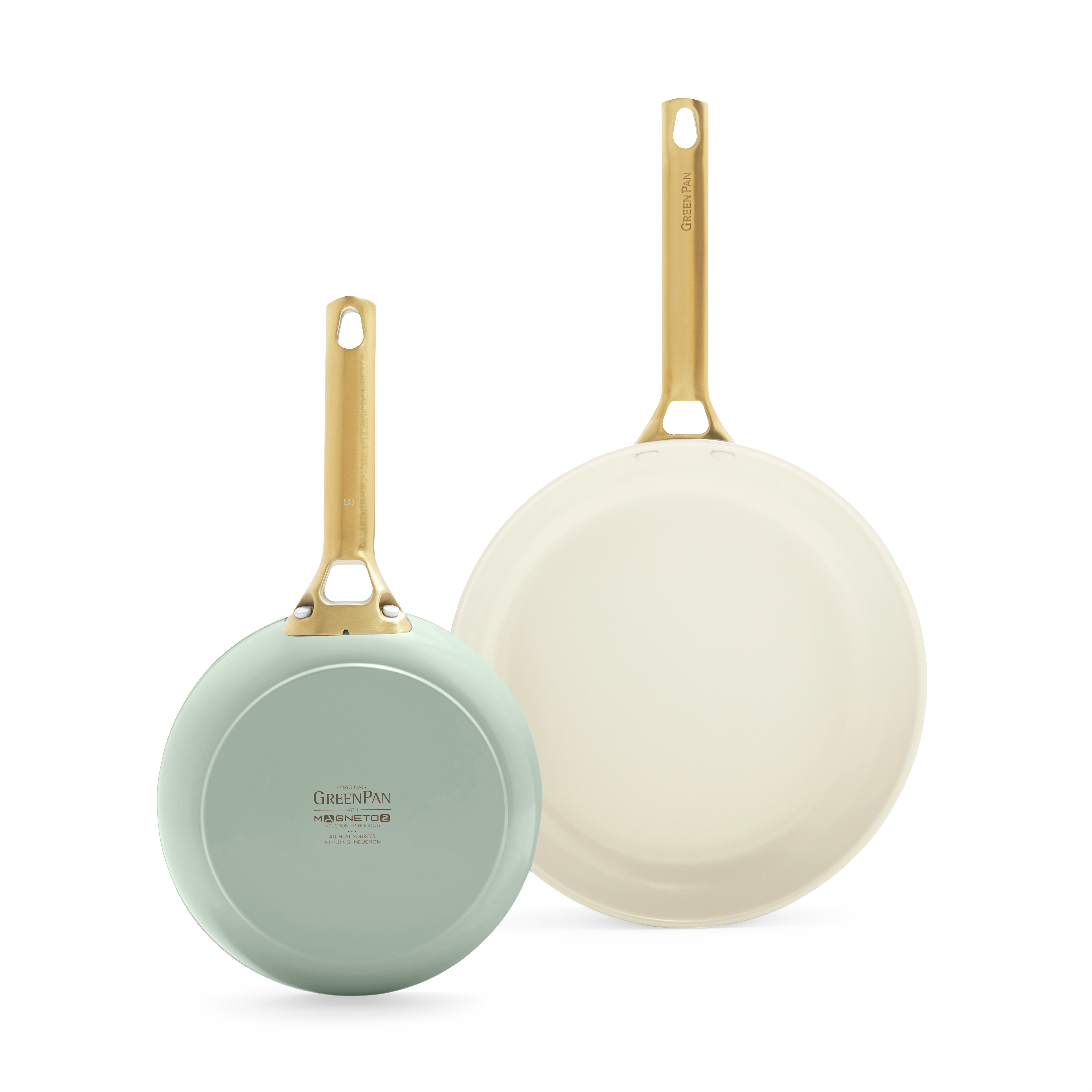 Padova Reserve 2 Piece Frypan Set Mint Green 20cm & 26cm