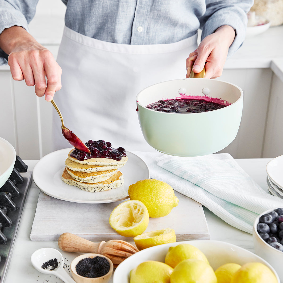 Reserve Ceramic Non-Stick 10-Piece Cookware Set | Julep