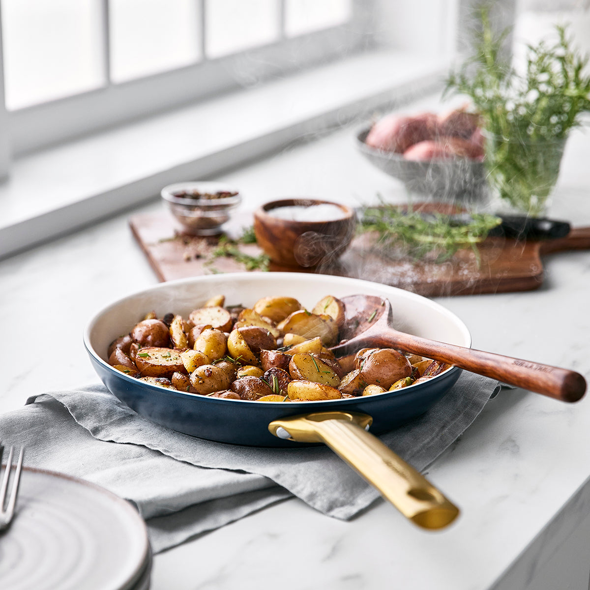 Reserve Ceramic Non-Stick 20cm and 26cm Frypan Set | Twilight