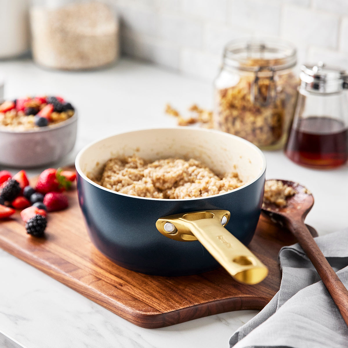 Reserve Ceramic Non-Stick 10-Piece Cookware Set | Twilight
