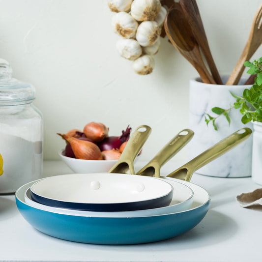 Shades 3-Piece Frypan Set, Coastal