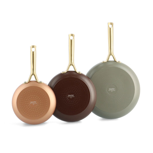 Shades 3-Piece Frypan Set, Terra