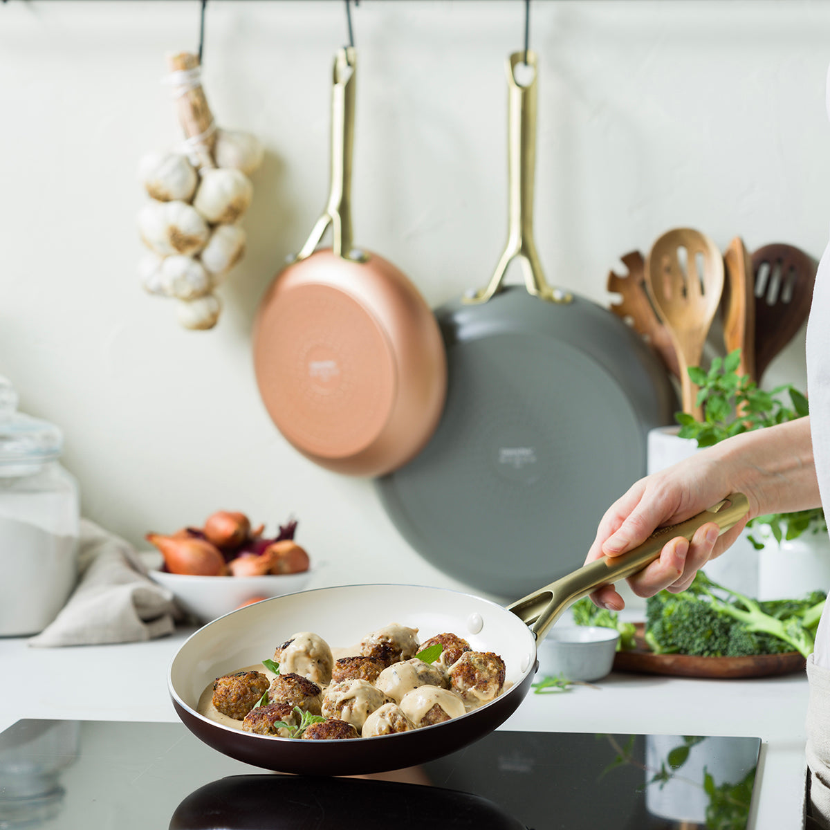 Shades 3-Piece Frypan Set, Terra