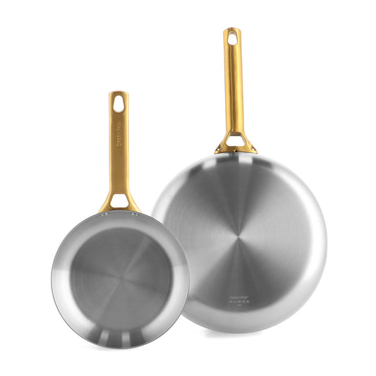 Reserve Stainless 20cm and 28cm Frypan Set