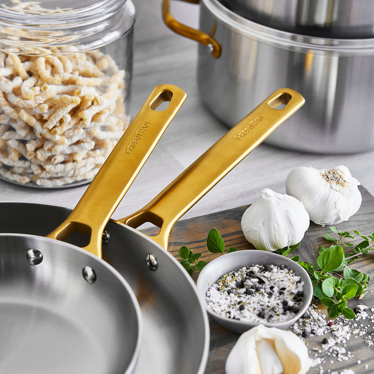 Reserve Stainless 20cm and 28cm Frypan Set