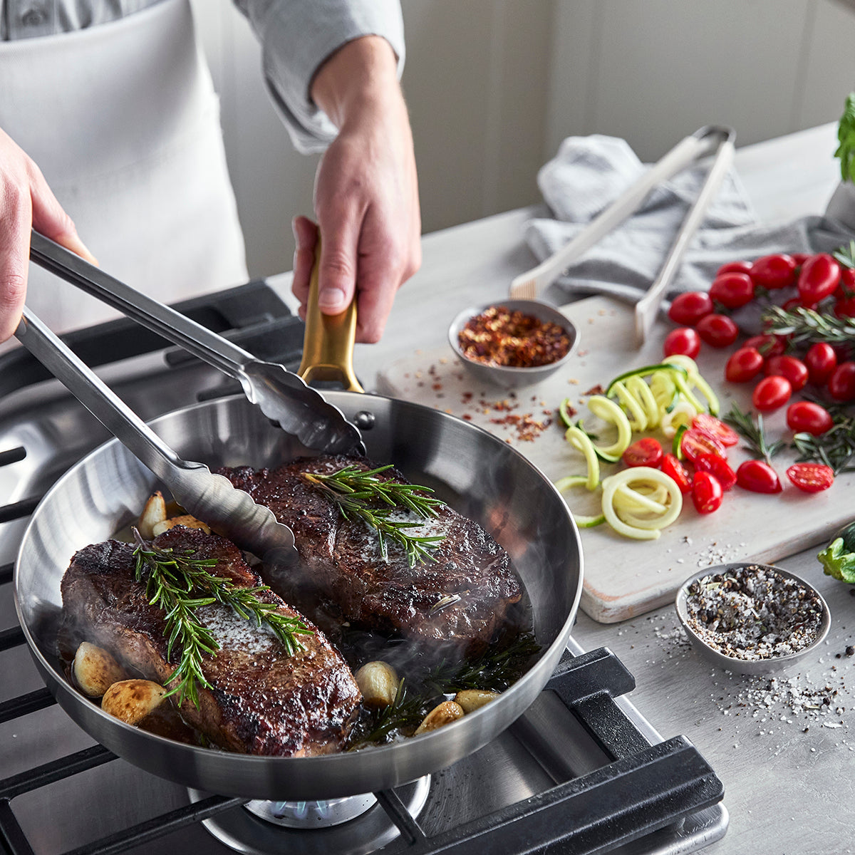 Reserve Stainless 20cm and 28cm Frypan Set