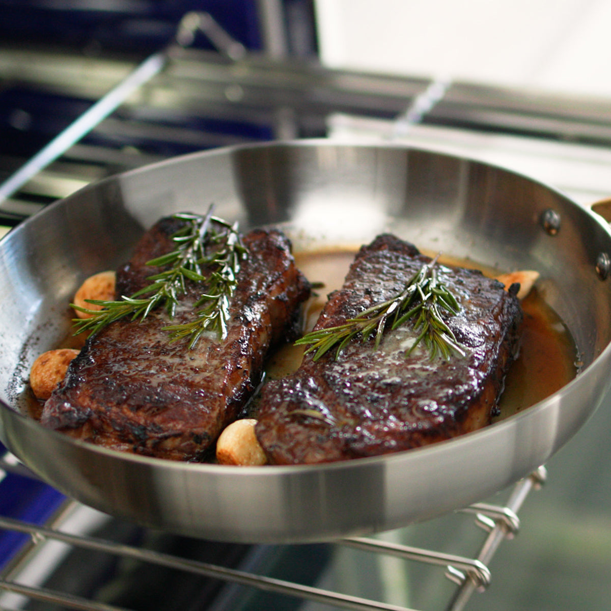 Reserve Stainless 20cm and 28cm Frypan Set