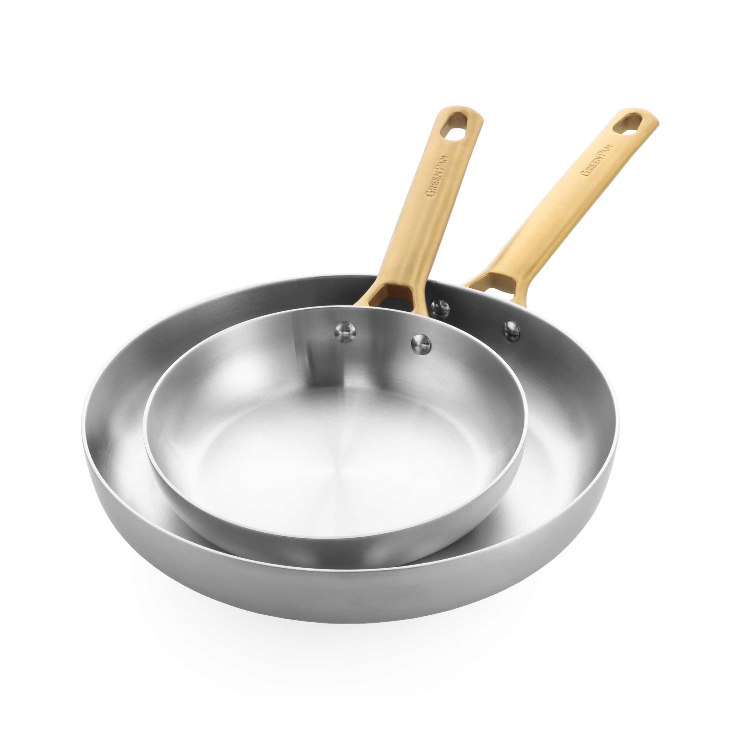 Padova Reserve 3 Ply Stainless Steel 2 Piece Frypan Set 20cm & 28cm