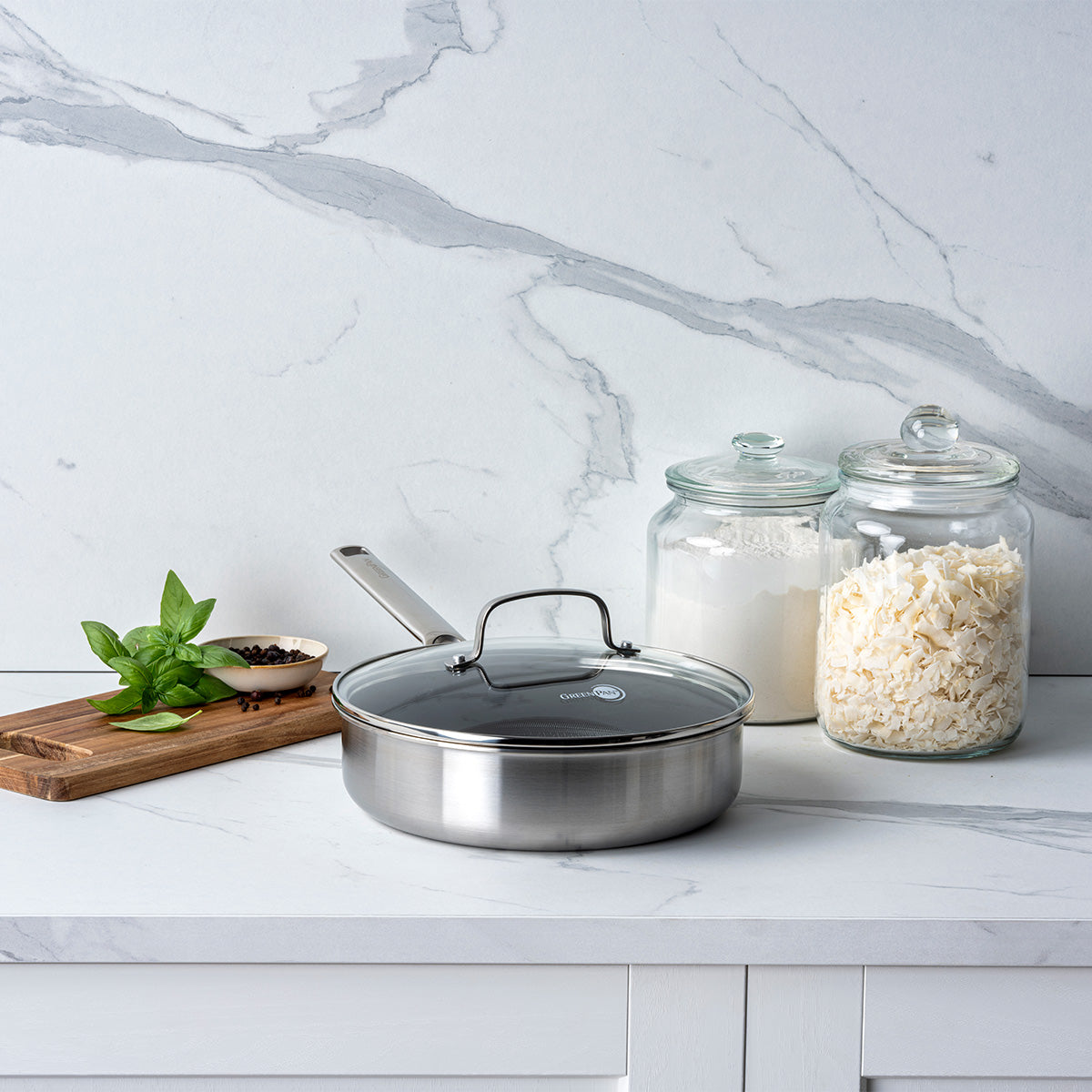 Apex Hybrid Ceramic Non-Stick 2.88-Litre Sauté Pan with Lid