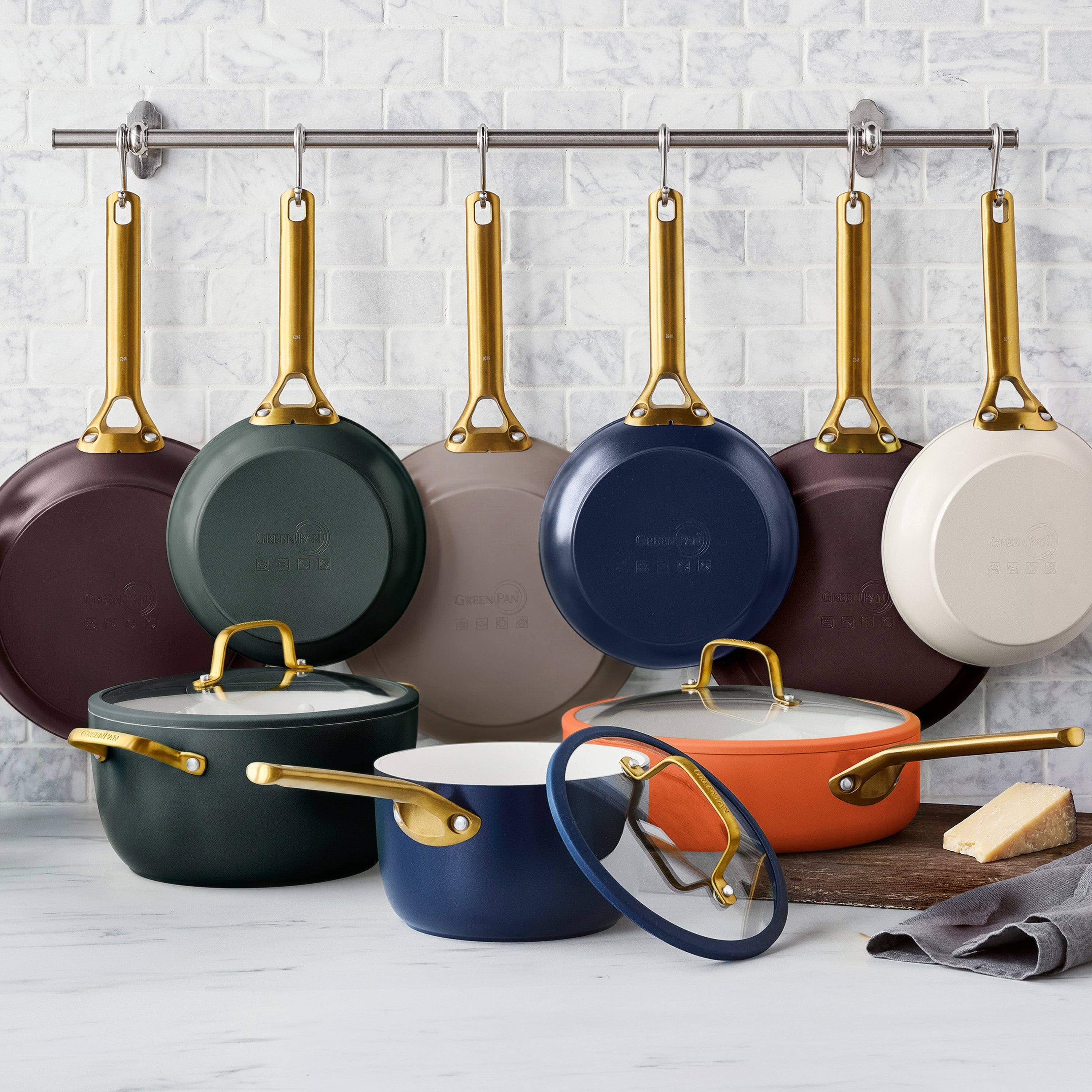 Reserve Pro 10-Piece Cookware Set, Pine Green