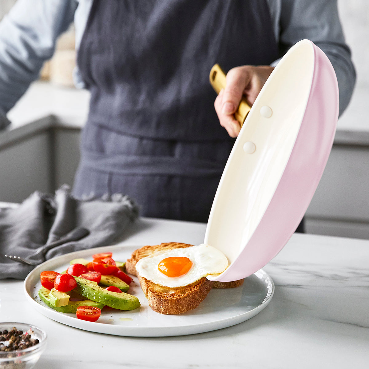 Reserve Ceramic Non-Stick 28cm Frypan | Blush