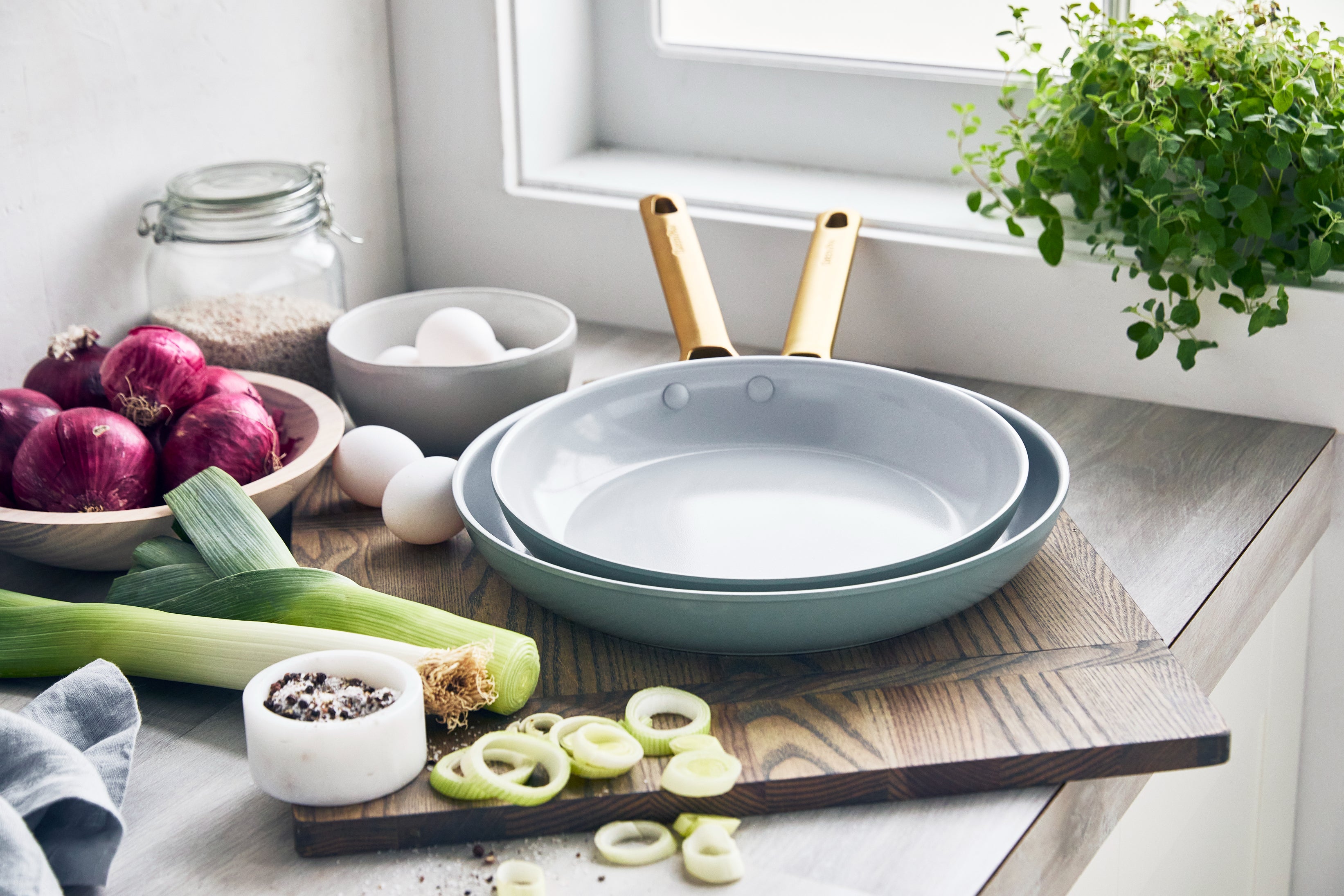 Padova Skyblue 2pc Frying Pan Set 26+30cm