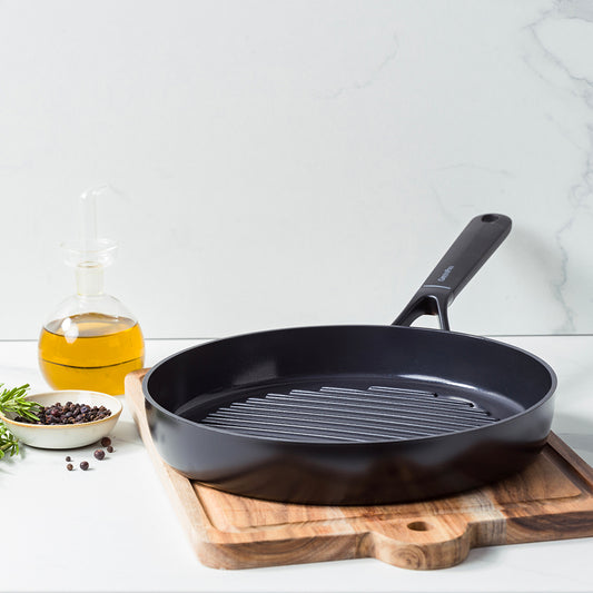 Smart Ceramic Non-Stick 28 cm Round Grill Pan