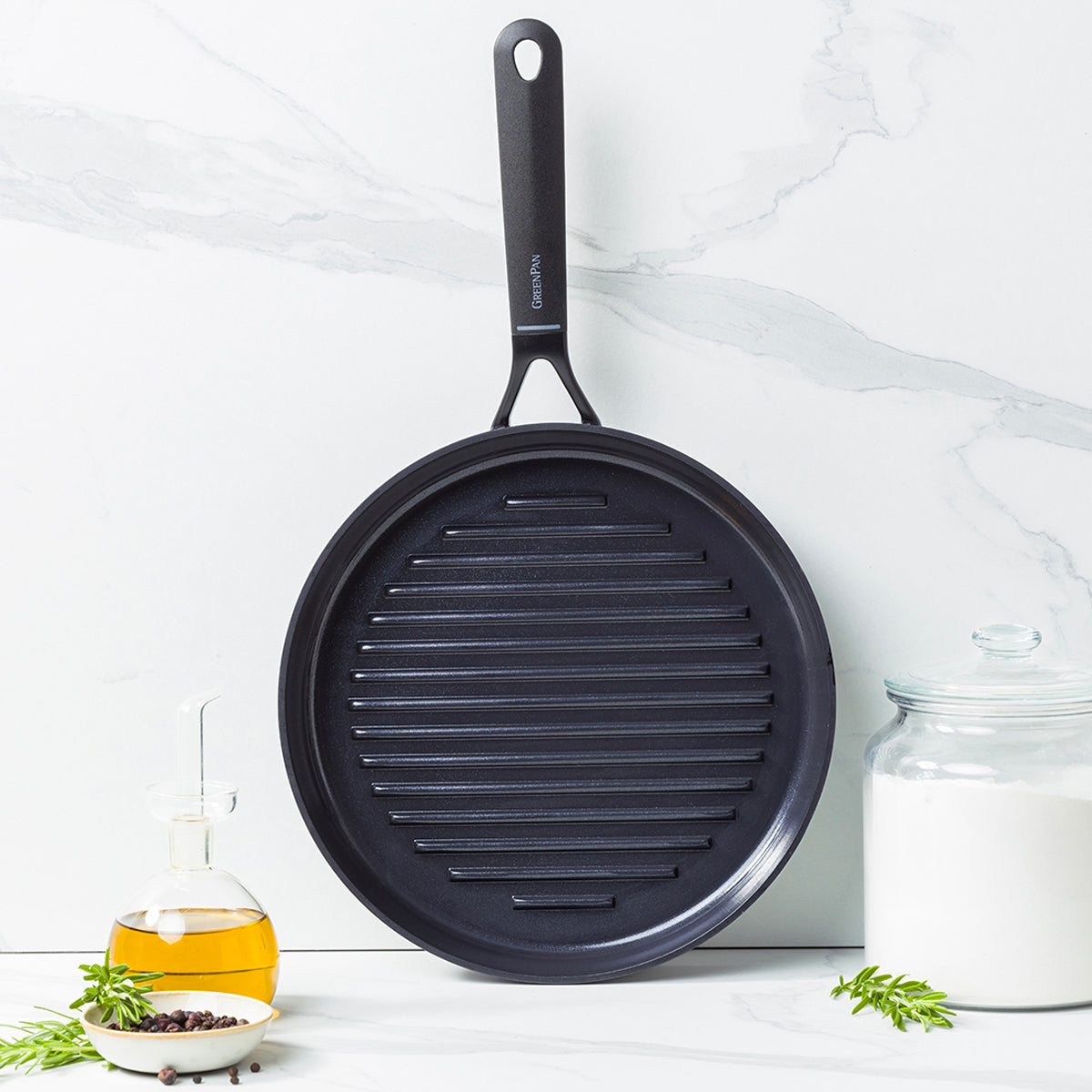 Smart Ceramic Non-Stick 28 cm Round Grill Pan