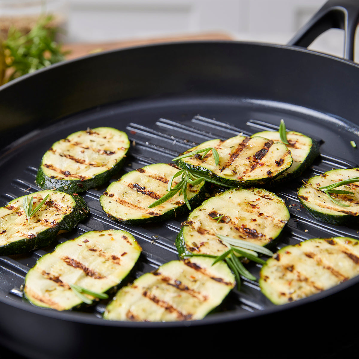 Smart Ceramic Non-Stick 28 cm Round Grill Pan