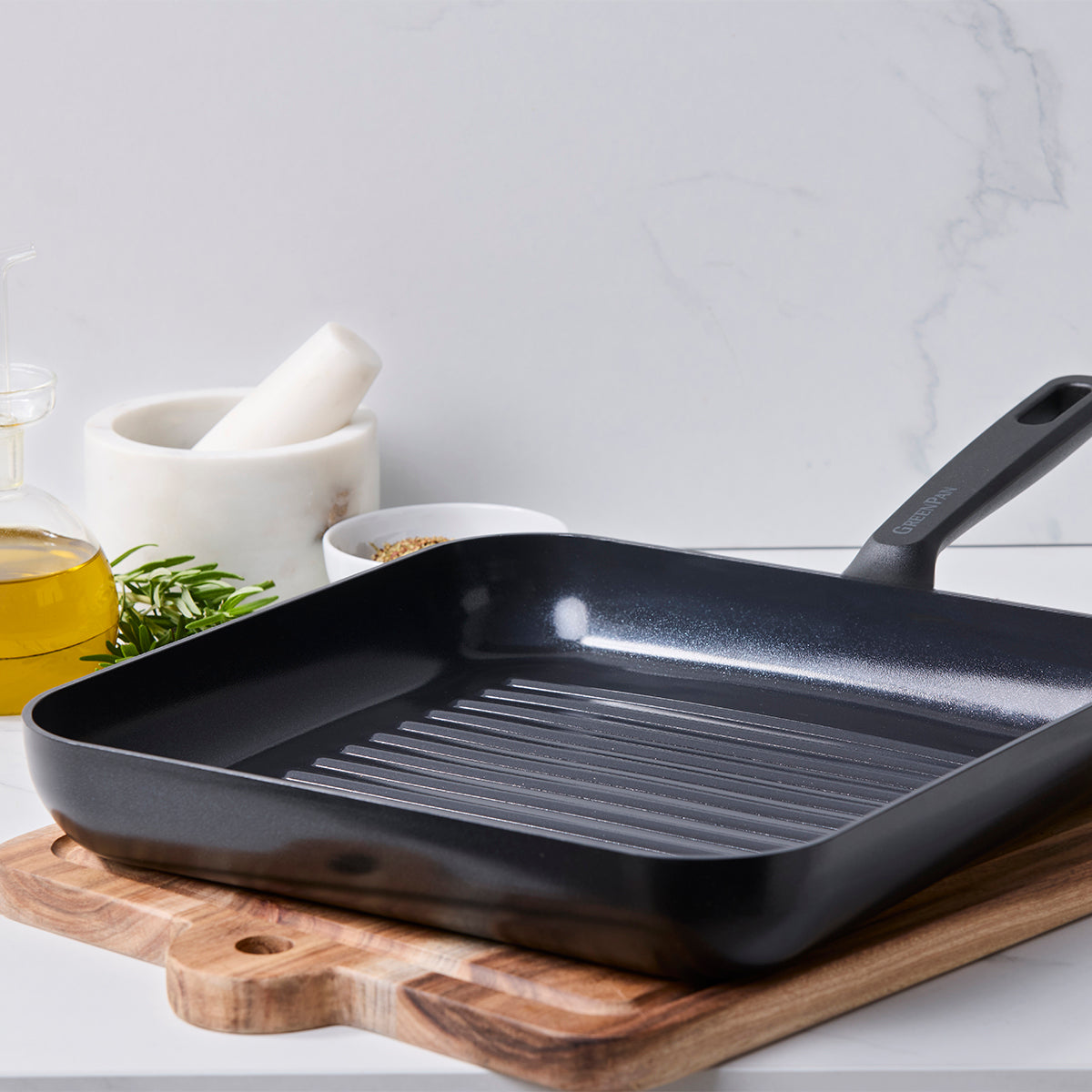 Memphis Ceramic Non-Stick 28 cm Grill Pan