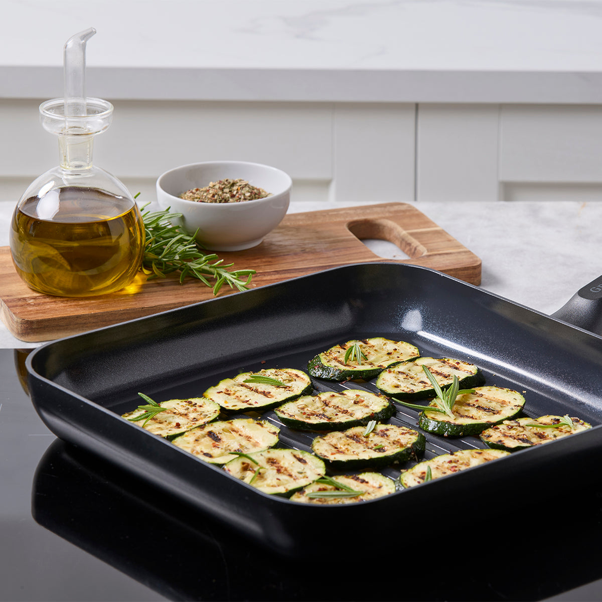 Memphis Ceramic Non-Stick 28 cm Grill Pan