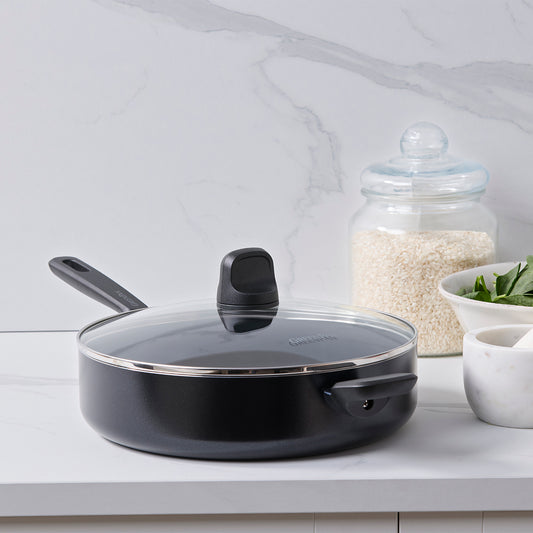 Memphis Ceramic Non-Stick 4.2-Litre Sauté Pan with Lid
