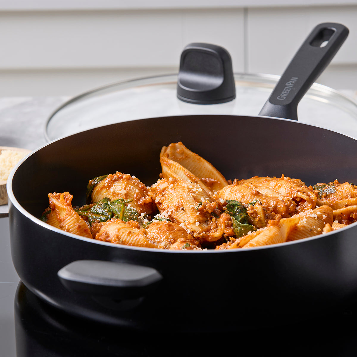 Memphis Ceramic Non-Stick 4.2-Litre Sauté Pan with Lid