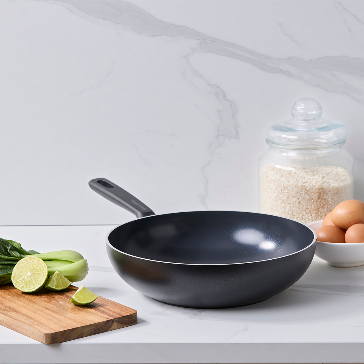Memphis Ceramic Non-Stick 28 cm Wok