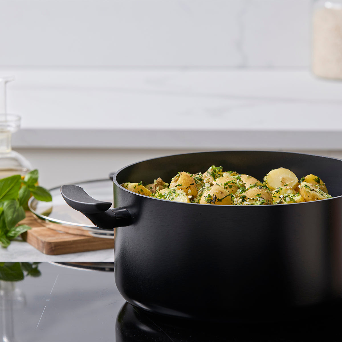 Smart Ceramic Non-Stick 5.1-Litre Stockpot with Lid