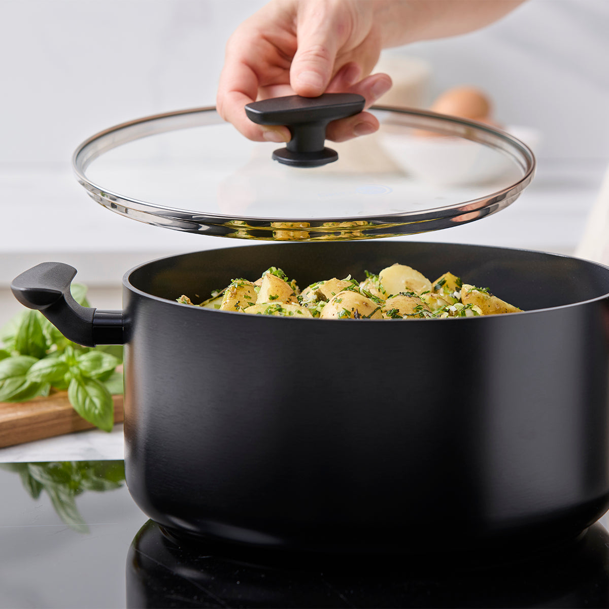 Smart Ceramic Non-Stick 5.1-Litre Stockpot with Lid