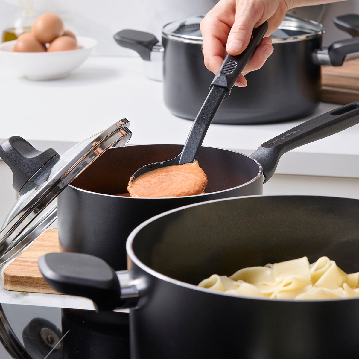 Memphis Ceramic Non-Stick 7-Piece Cookware Set
