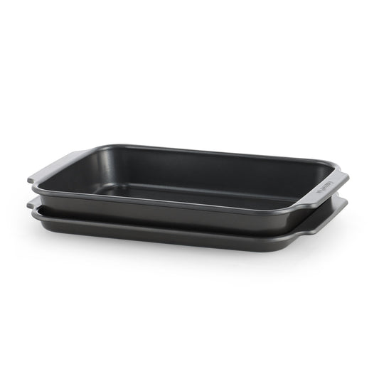 Bistro Carbon Steel 2-Piece Sheet & Cake Pan Set