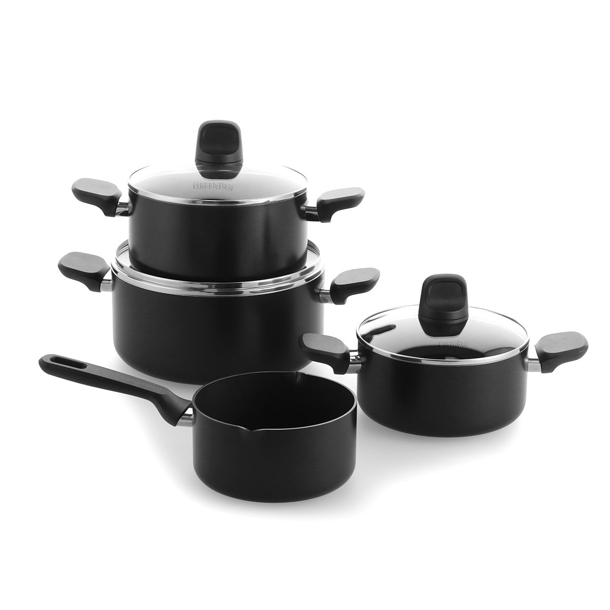 Memphis Ceramic Non-Stick 7-Piece Cookware Set