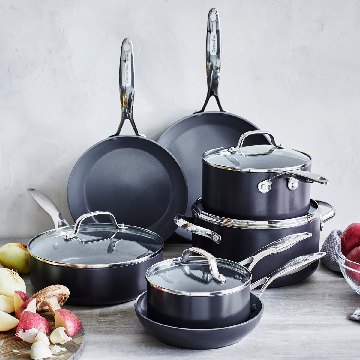 Valencia Pro Ceramic Non-Stick 11-Piece Cookware Set