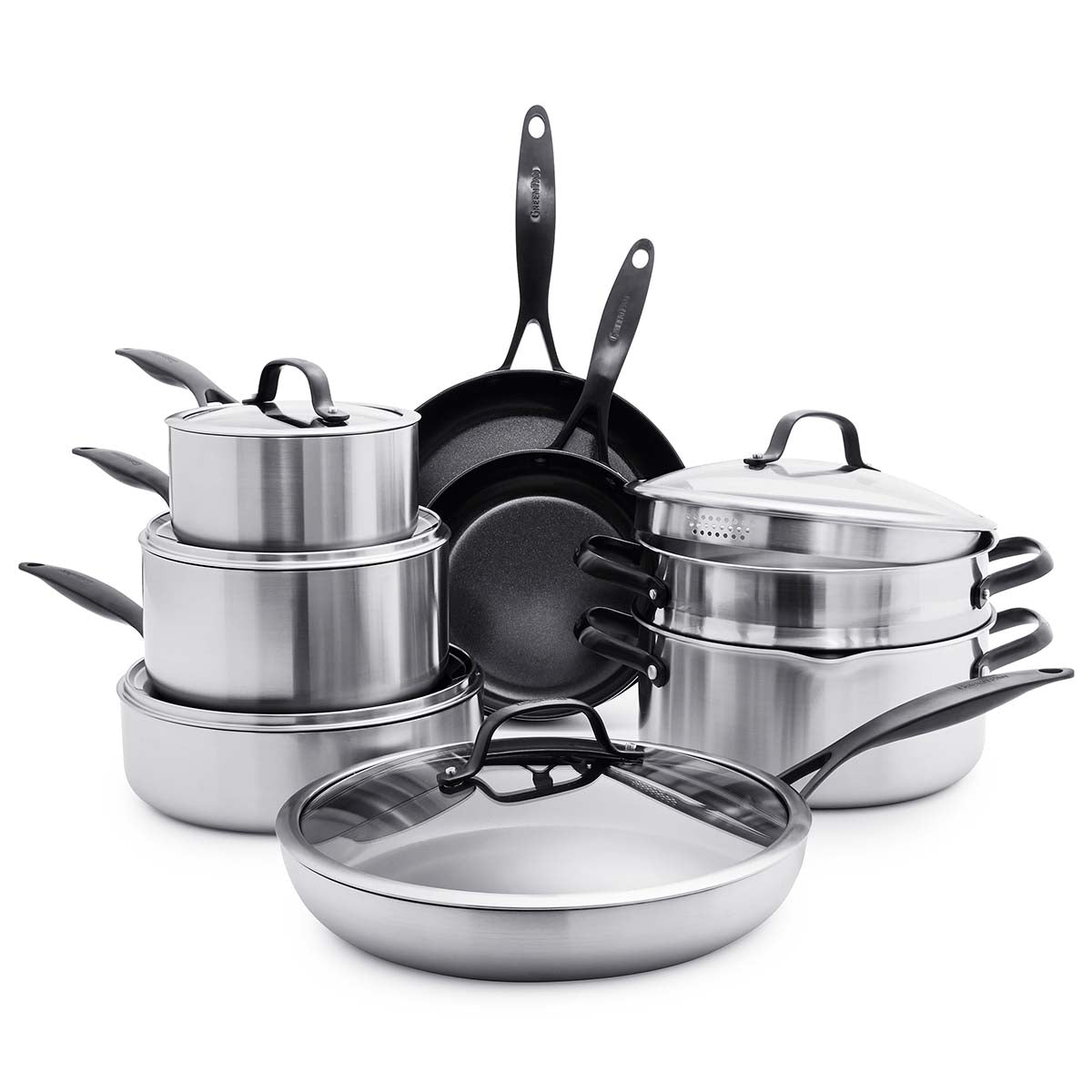 Venice Pro Noir Ceramic Non-Stick 13-Piece Cookware Set