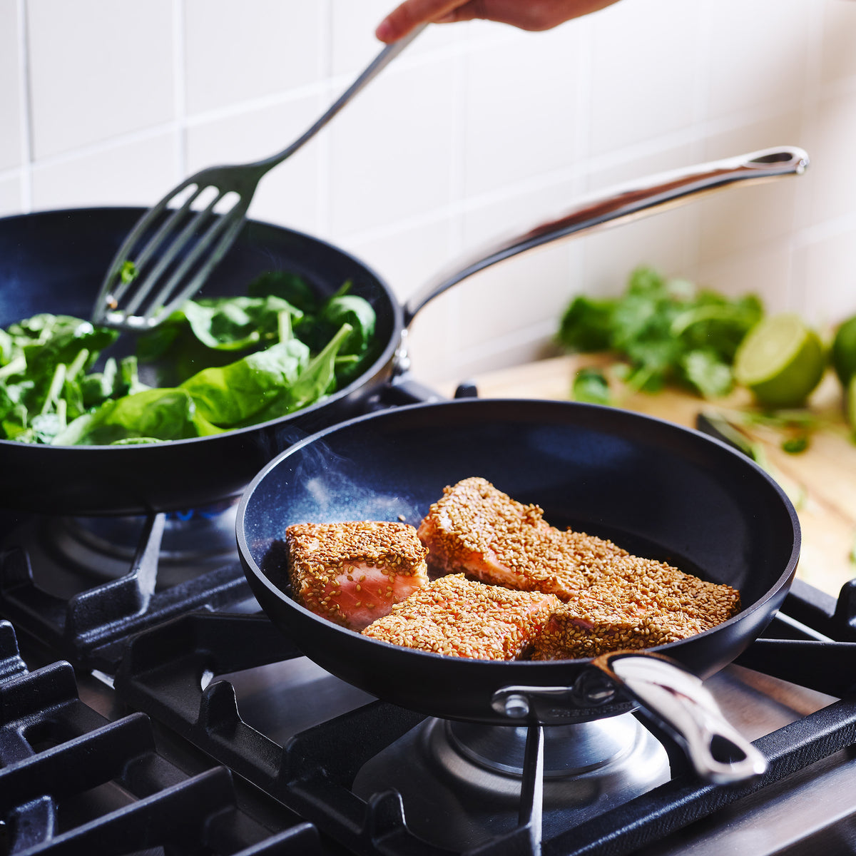 Barcelona Ceramic Non-Stick 20cm and 28cm Frypan Set