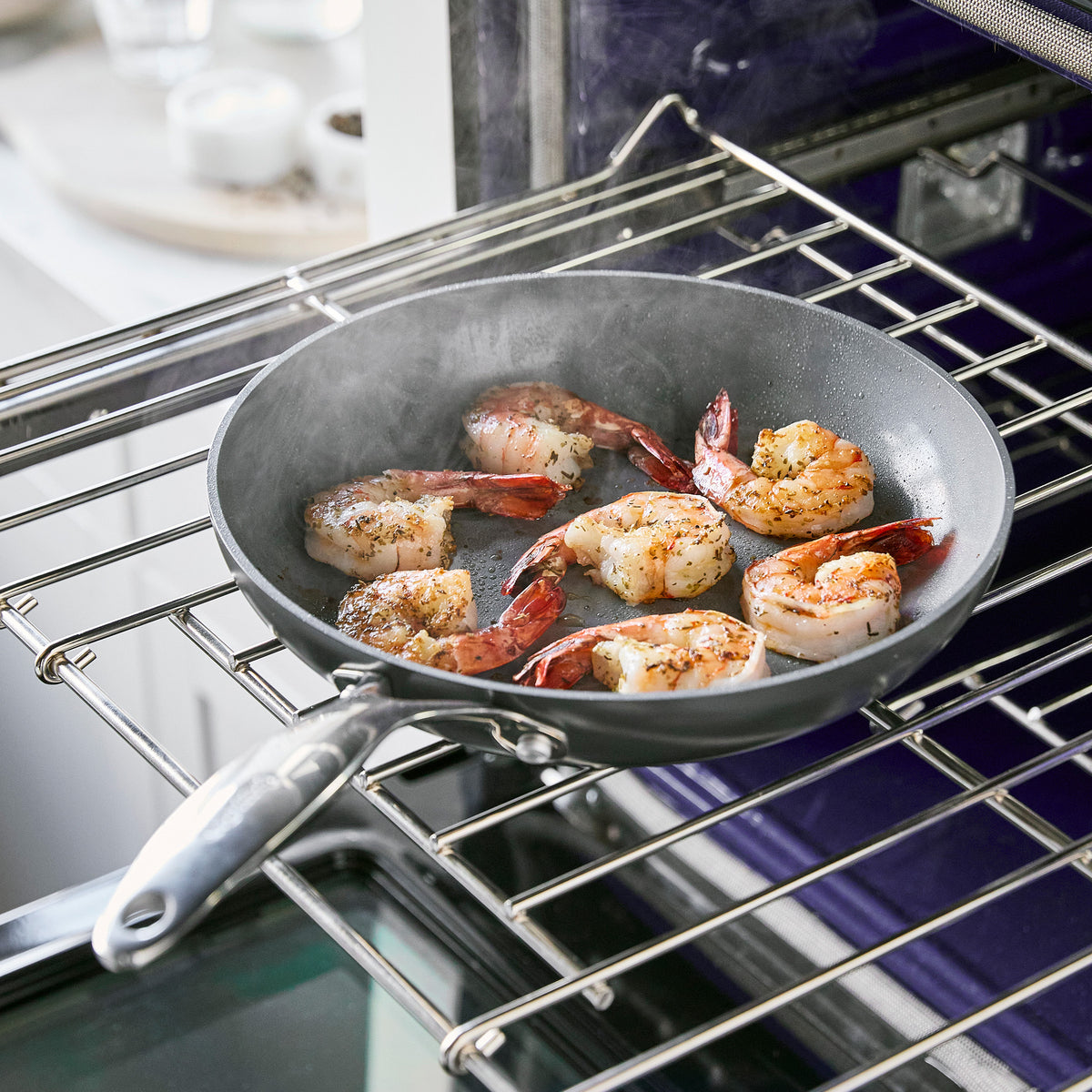 Valencia Pro Ceramic Non-Stick 19-Piece Cookware Set | Gray