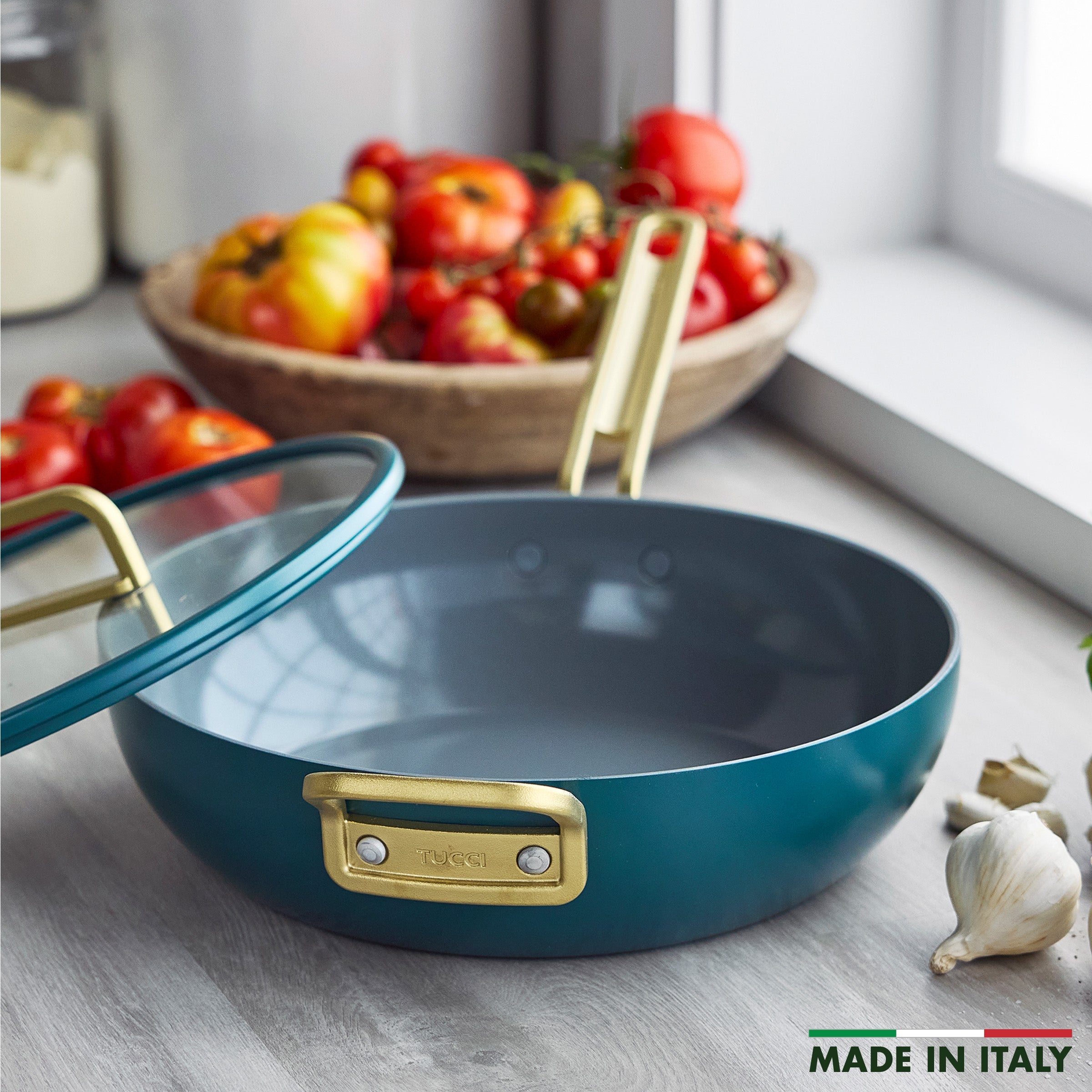 Stanley Tucci™ Ceramic Non-Stick 4.25-Litre Stanley Pan Jr. | Venetian Teal