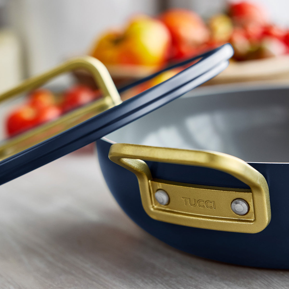 Stanley Tucci™ Ceramic Non-Stick 4.25-Litre Stanley Pan Jr. | Marino Blue