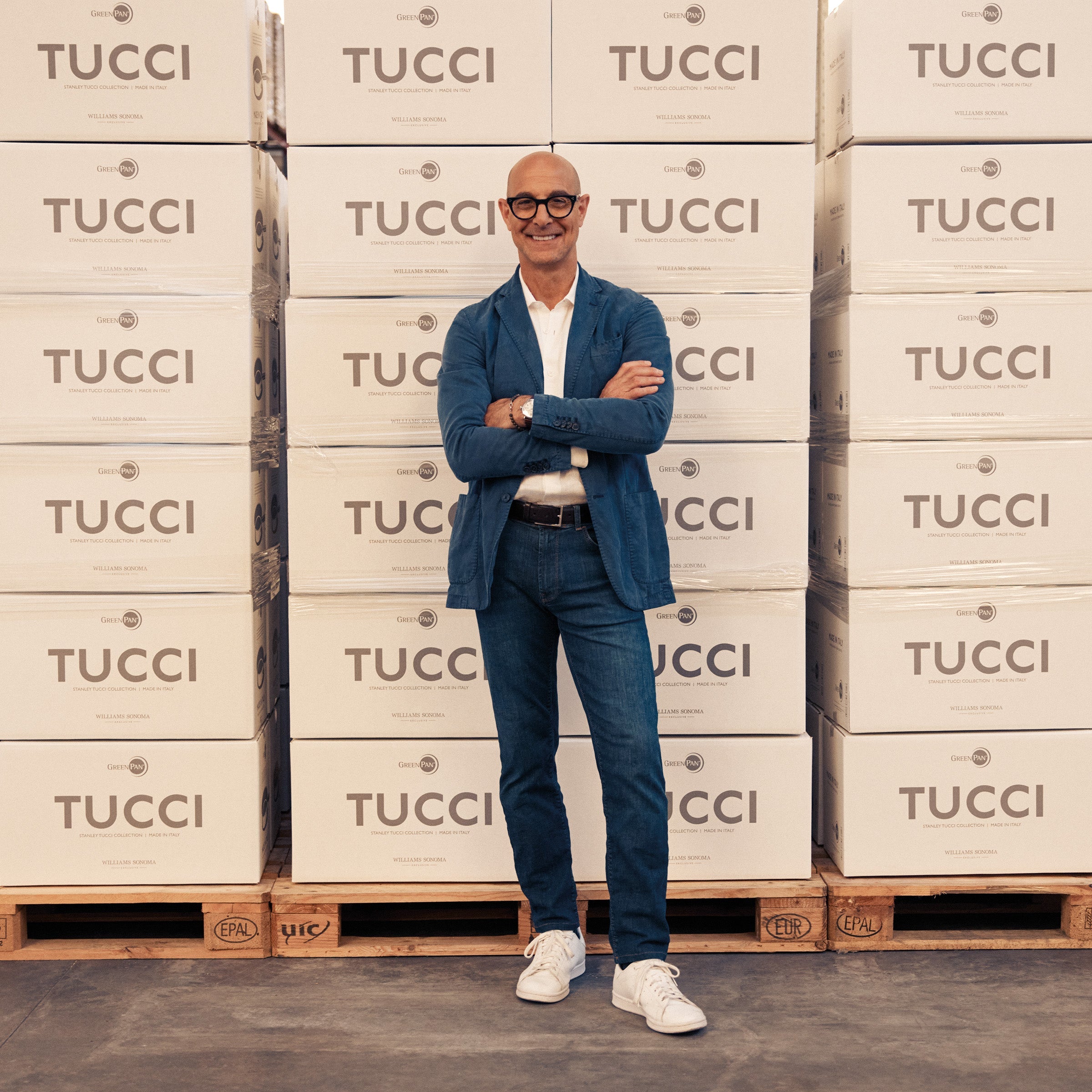 Stanley Tucci™ Ceramic Non-Stick Lasagna Pan | Marino Blue