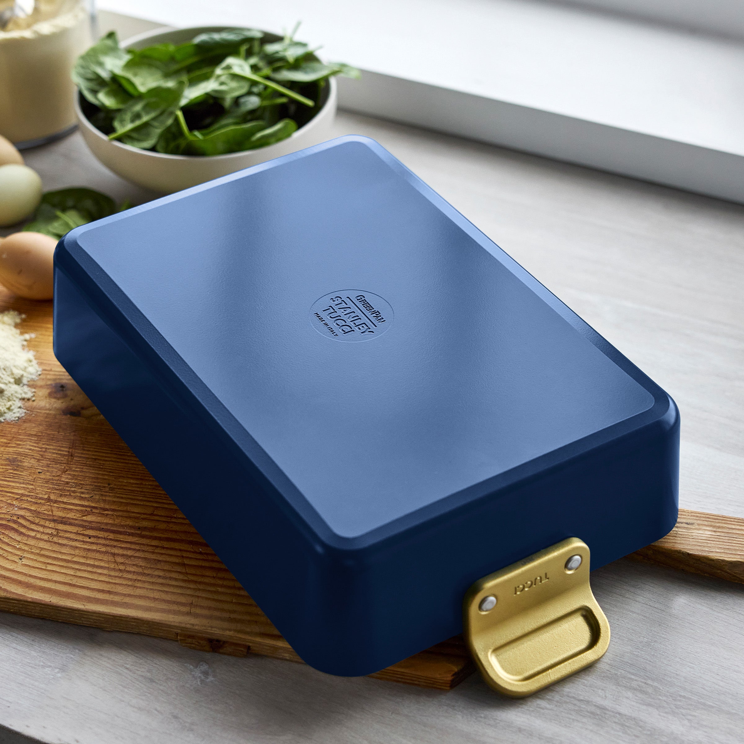 Stanley Tucci™ Ceramic Non-Stick Lasagna Pan | Marino Blue