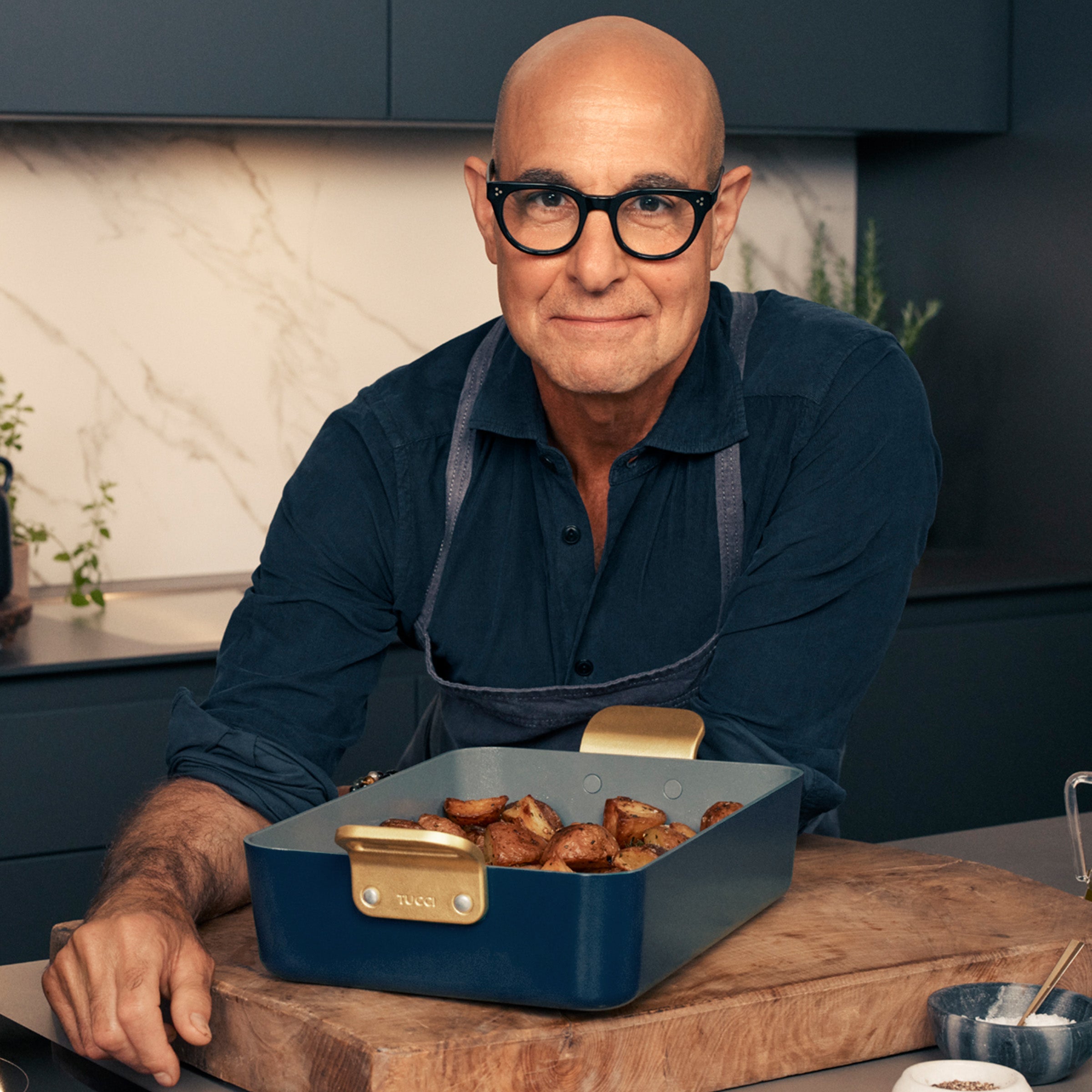 Stanley Tucci™ Ceramic Non-Stick Lasagna Pan | Marino Blue