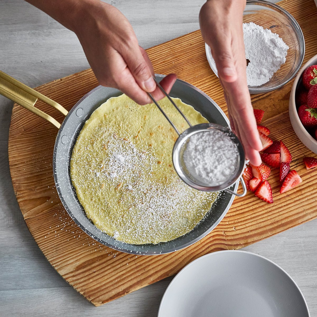 Stanley Tucci™ Ceramic Non-Stick 26 cm Crepe and Omelette Pan | Amalfi Sunset