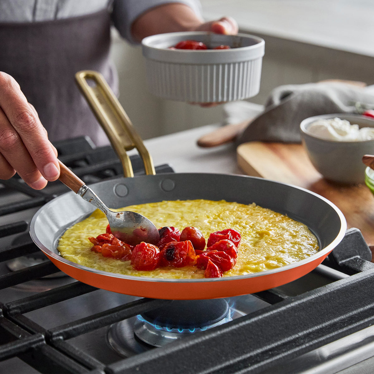 Stanley Tucci™ Ceramic Non-Stick 26 cm Crepe and Omelette Pan | Amalfi Sunset