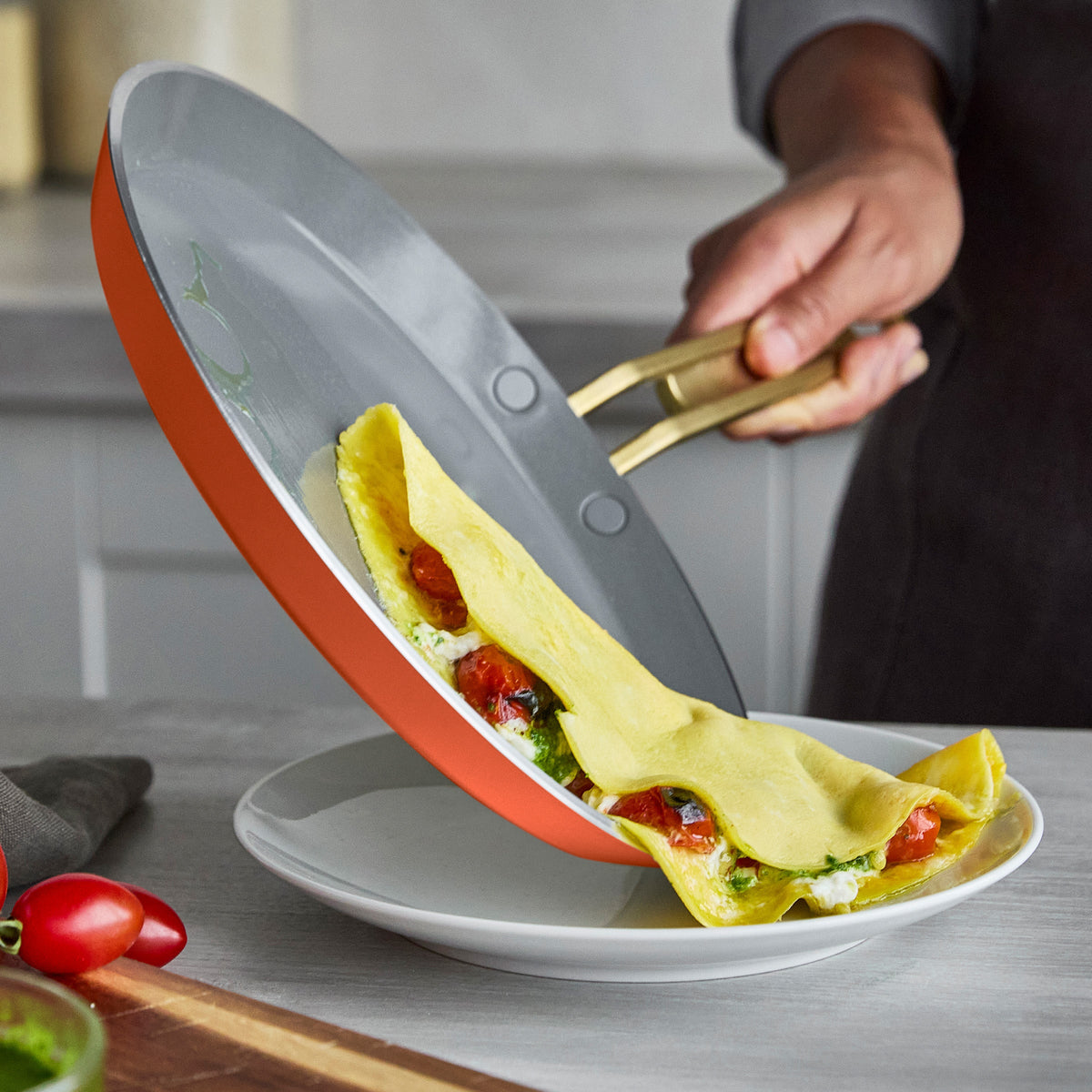 Stanley Tucci™ Ceramic Non-Stick 26 cm Crepe and Omelette Pan | Amalfi Sunset