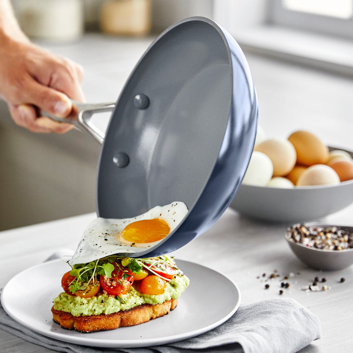 Valencia Pro Ceramic Non-Stick 11-Piece Cookware Set | Twilight